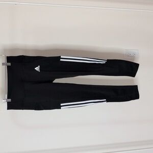 Adidas Black Leggings with White Accents